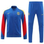 Conjunto Jaqueta Barcelona Treino Azul 2024/25