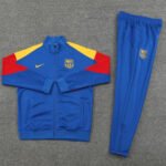 Conjunto Jaqueta Barcelona Treino Azul 2024/25