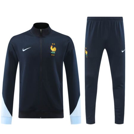 Conjunto Jaqueta França Treino Azul Escuro 2024/25