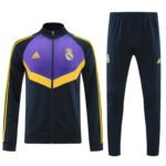 Conjunto Jaqueta Real Madrid Treino Azul/Roxo 2024/25