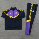 Conjunto Jaqueta Real Madrid Treino Azul/Roxo 2024/25