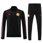 Conjunto Jaqueta Manchester United Treino Preto Originals 2024/25