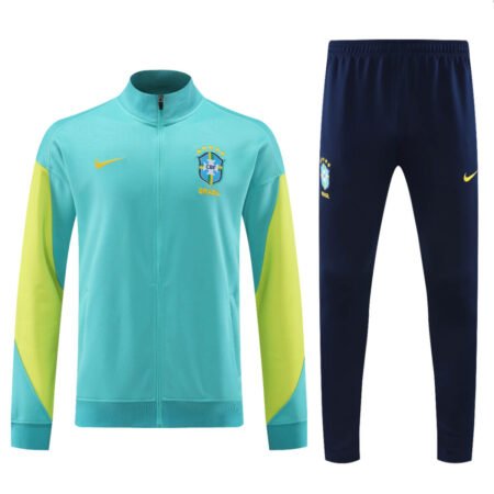 Conjunto Jaqueta do Brasil Azul Calça Azul Treino 2024/25