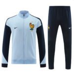 Conjunto Jaqueta e Calça França Azul Claro Treino 2024/25