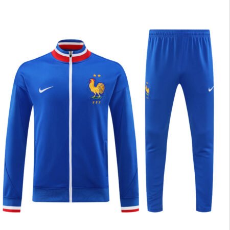 Conjunto Jaqueta e Calça França Azul Treino 2024/25