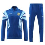 Conjunto Jaqueta e Calça Argentina Azul Retrô Treino 2024/25