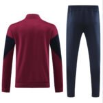 Conjunto Jaqueta e Calça Barcelona Vermelho Vinho Treino 2024/25