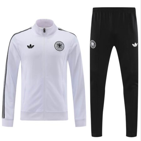 Conjunto Jaqueta e Calça Alemanha Branco Retrô Treino 2024/25