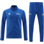 Conjunto Jaqueta e Calça Itália Azul Retrô Treino 2024/25