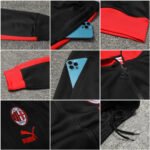 Conjunto Jaqueta e Calça AC Milan Treino Preto 2022/23