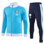 Conjunto Jaqueta e Calça Man City Azul Treino 2023/24
