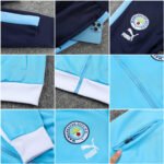 Conjunto Jaqueta e Calça Man City Azul Treino 2023/24