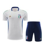 Kit Short e Camisa Itália Treino Branco 2024/25