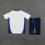 Kit Short e Camisa Itália Treino Branco 2024/25