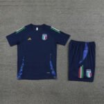 Kit Short e Camisa Itália Treino Azul Escuro 2024/25