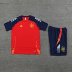 Kit Short e Camisa Espanha Treino Vermelho 2024/25