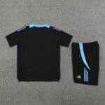 Kit Short e Camisa Argentina Treino Preto 2024/25
