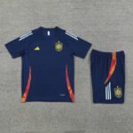 Kit Short e Camisa Espanha Treino Azul Escuro 2024/25