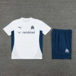 Kit Short e Camisa Marseille Treino Branco 2024/25