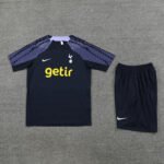 Kit Short e Camisa Tottenham Treino Azul Escuro 2023/24