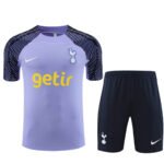Kit Short e Camisa Tottenham Treino Roxo 2023/24