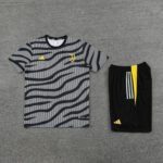 Kit Short e Camisa Juventus Treino Cinza/Preto 2023/24