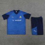 Kit Short e Camisa Marseille Treino Azul Escuro 2023/24