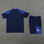 Kit Short e Camisa Marseille Treino Azul Escuro 2023/24