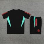 Kit Short e Camisa Manchester United Treino Preto 2023/24