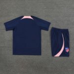 Kit Short e Camisa Atlético de Madrid Treino Azul Escuro 2024/25
