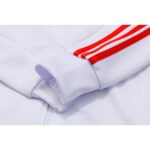 Conjunto Jaqueta e Calça Man Utd Branco Treino 2023/24