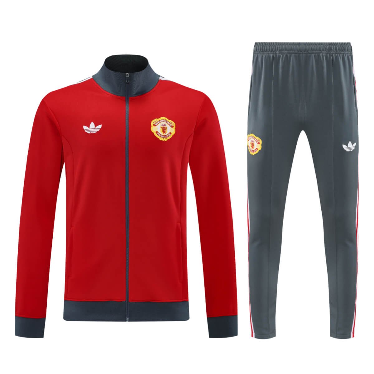 Conjunto Jaqueta Manchester United Vermelha Retrô Originals 2024