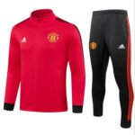Conjunto Jaqueta e Calça Man Utd Vermelho Treino 2023/24