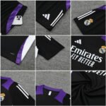 Kit Short e Camisa do Real Madrid Treino Preto 2024/25