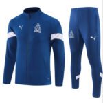 Conjunto Jaqueta e Calça Marseille Azul Escuro Treino 2023/24