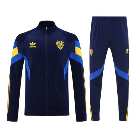 Conjunto Jaqueta e Calça Boca Juniors Azul Escuro Treino 2024/25