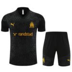 Kit Short e Camisa Marseille Treino Preto 2023/24