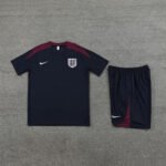 Kit Short e Camisa Inglaterra Treino Azul Escuro 2024/25