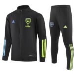 Conjunto Jaqueta e Calça Arsenal Preto Treino 2023/24