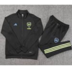 Conjunto Jaqueta e Calça Arsenal Preto Treino 2023/24