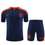 Kit Short e Camisa Holanda Treino Azul Escuro 2024/25
