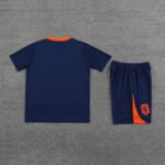 Kit Short e Camisa Holanda Treino Azul Escuro 2024/25
