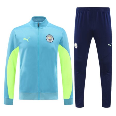 Conjunto Jaqueta e Calça Manchester City Azul Treino 2024/25