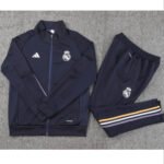 Conjunto Jaqueta e Calça Real Madrid Azul Escuro Treino 2023/24