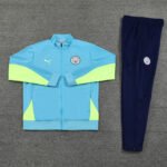 Conjunto Jaqueta e Calça Manchester City Azul Treino 2024/25