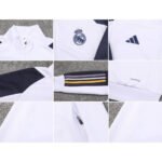 Conjunto Jaqueta e Calça Real Madrid Branco Treino 2023/24
