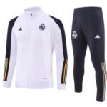 Conjunto Jaqueta e Calça Real Madrid Branco Treino 2023/24
