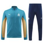 Conjunto Jaqueta e Calça Marseille Azul Treino 2024/25