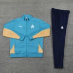 Conjunto Jaqueta e Calça Marseille Azul Treino 2024/25