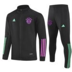 Conjunto Jaqueta e Calça Bayern de Munique Preto Treino 2023/24